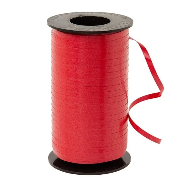 3/16" HOT RED 500 YD SMOOTH RIBBON