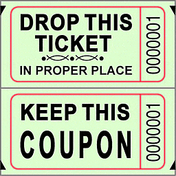 Green Double Roll Raffle Tickets 2000ct
