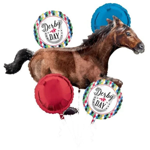 C010 Derby Day Foil Balloon Bouquet