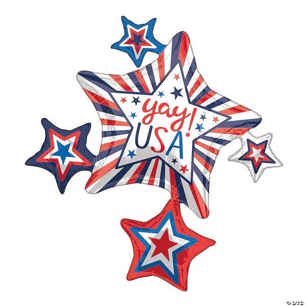 35" Yay USA Foil Balloon E009