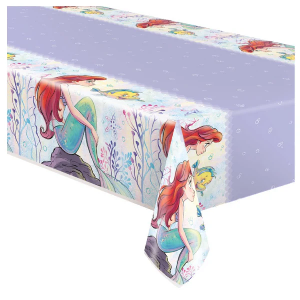 Disney The Little Mermaid Rectangular Plastic Table Cover54" x 84"