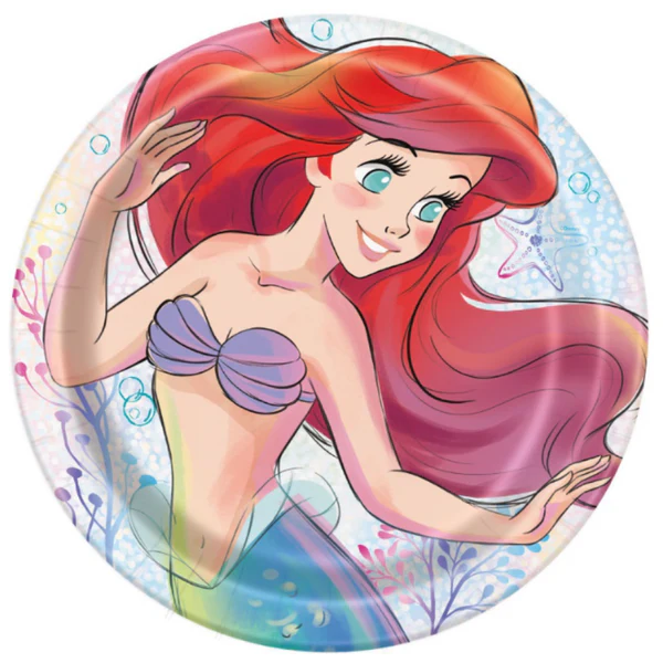 Disney The Little Mermaid Round 9" Dinner Plates8ct