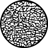 Wrinkles - Stock Gobo for Gobo Light Projectors - Choose your size!