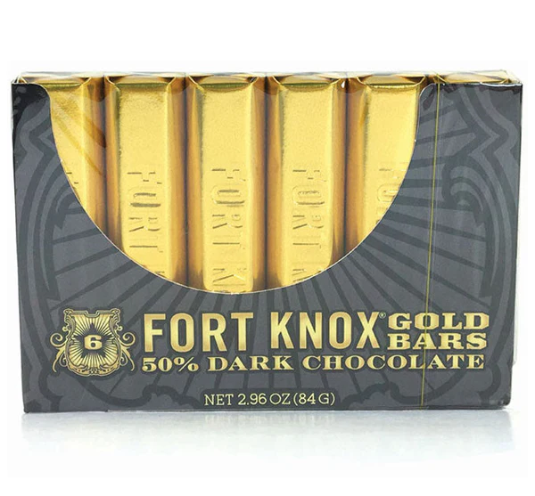 FORT KNOX MINI GOLD BAR DARK CHOCOLATE