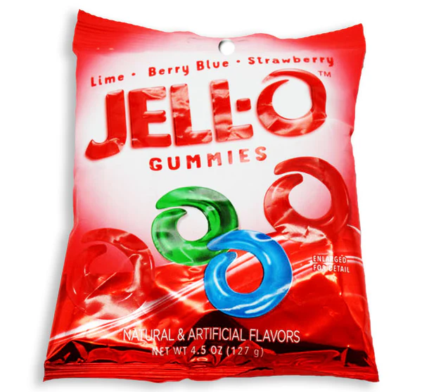 JELL-O PEG BAG - GUMMI CANDY