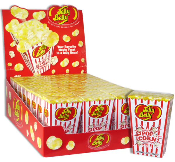 JELLY BELLY FLIP TOP BOX - BUTTERED POPCORN
