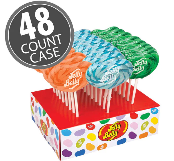 JELLY BELLY LOLLIPOPS (BERRY BLUE TANGERINE GREEN APPLE)