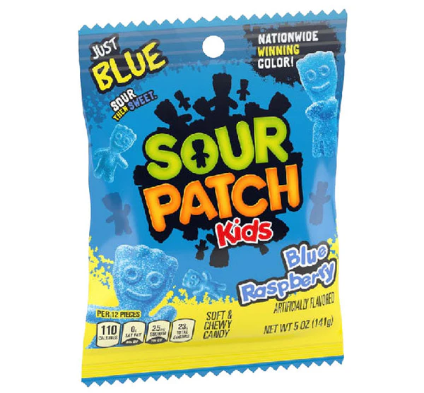 SOUR PATCH KIDS PEG BAG - BLUE RASPBERRY
