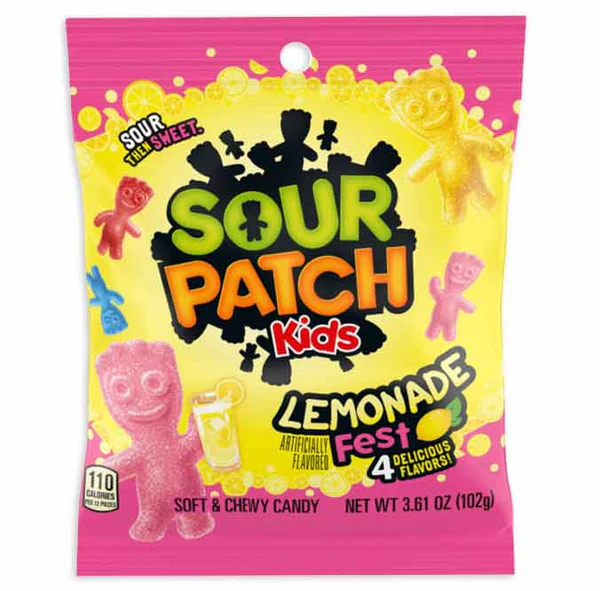 SOUR PATCH KIDS PEG BAG - LEMONADE