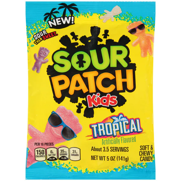SOUR PATCH KIDS PEG BAG - TROPICAL
