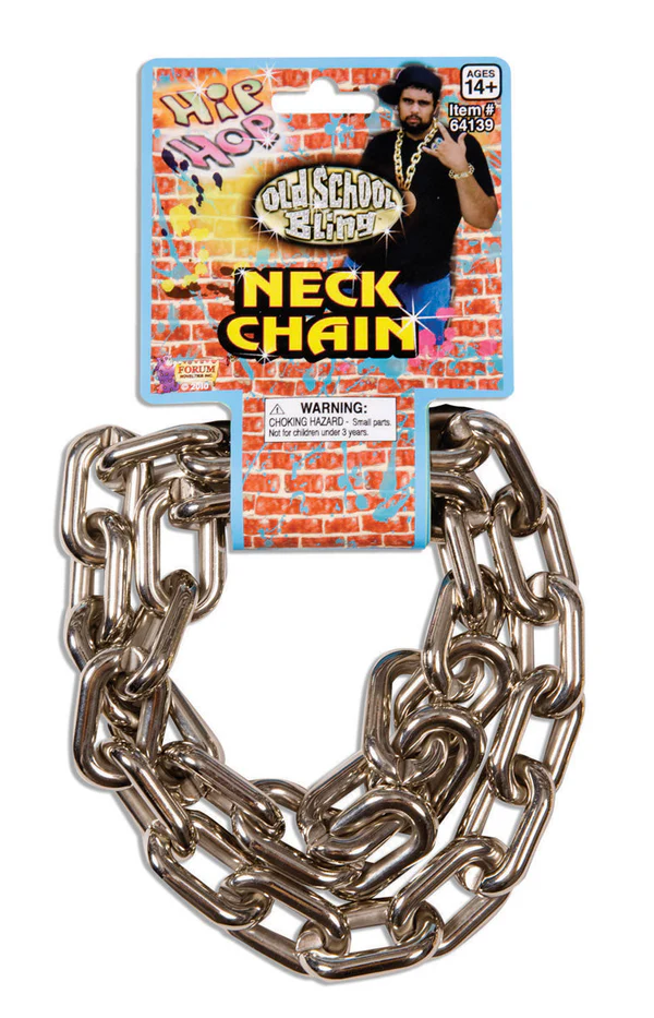 80’S BIG LINKS NECK CHAIN-SILV