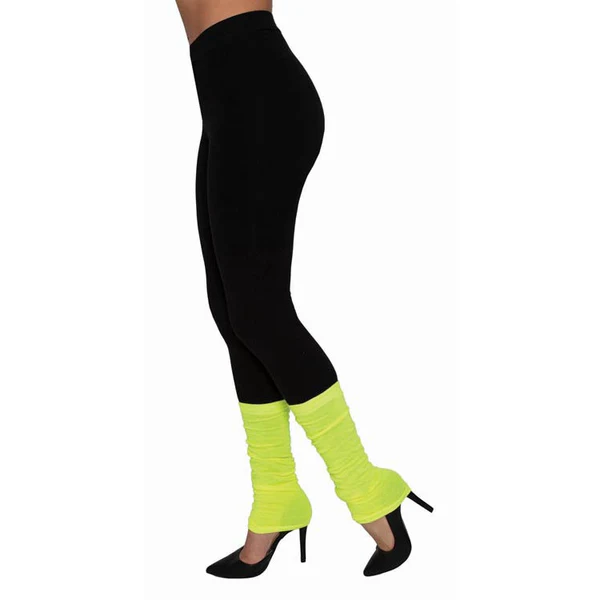 Adult Neon Yellow Leg Warmers