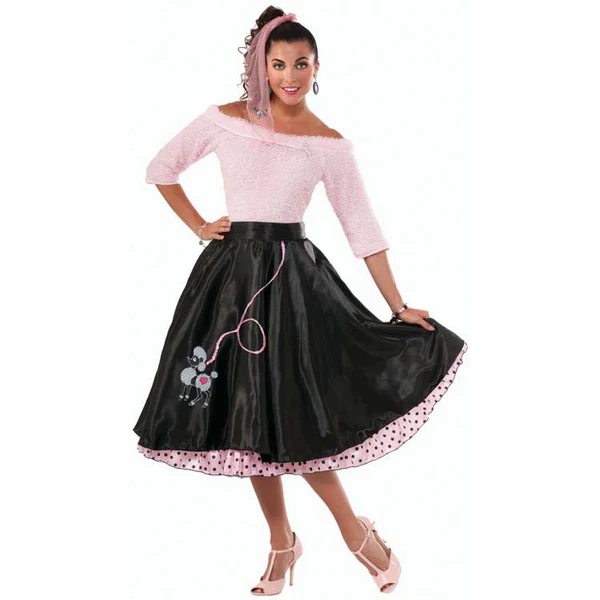 50’s Poodle Skirt – Black