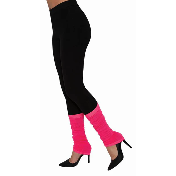 Adult Neon Pink Leg Warmers