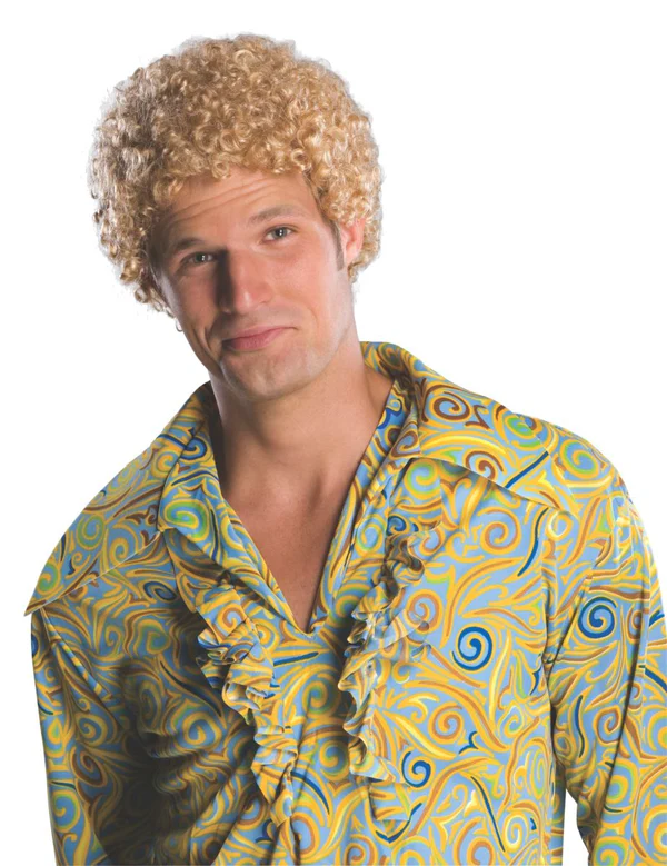 Tight Blonde Fro Wig