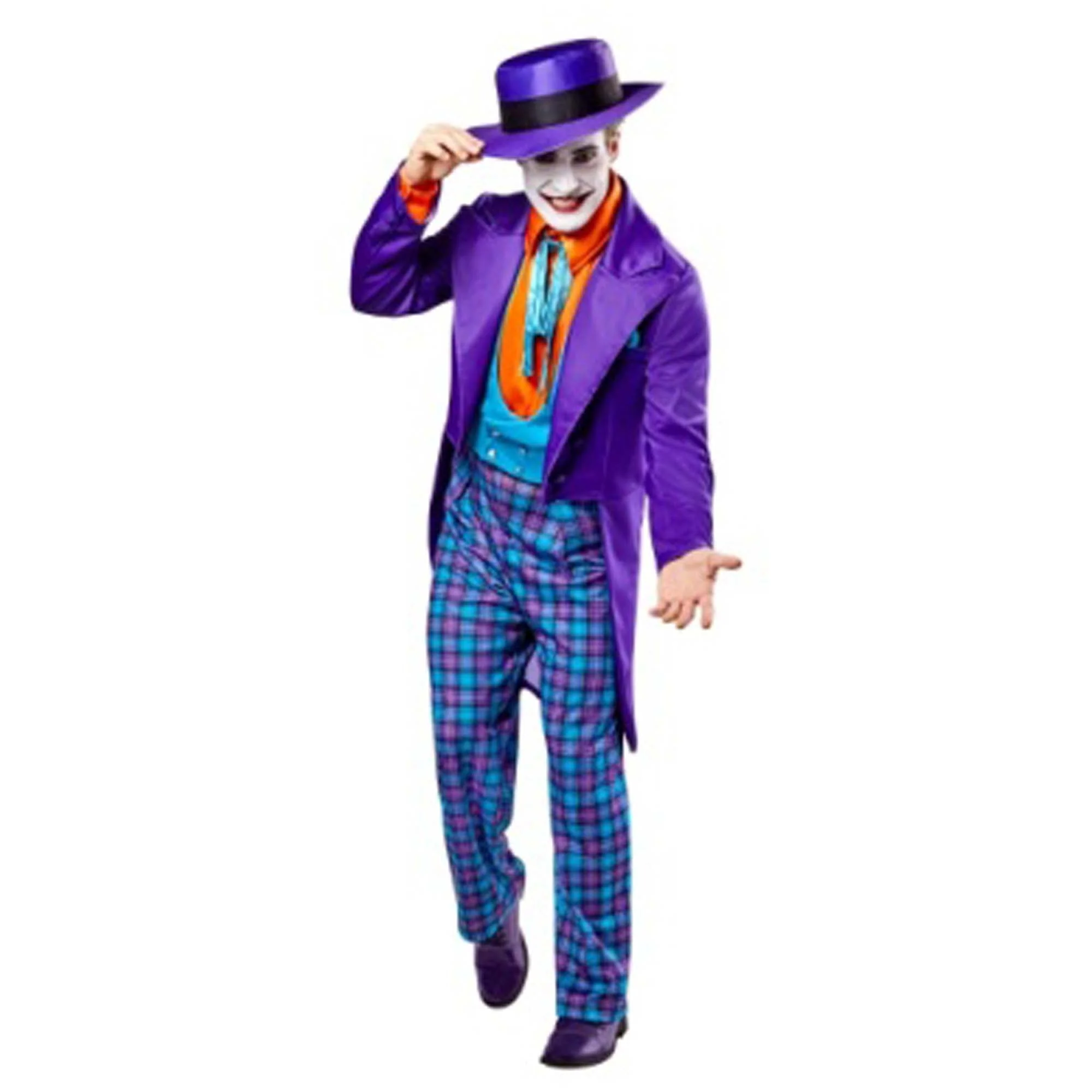 Batman Joker Deluxe Costume for Adults, Purple Jacket and Pants