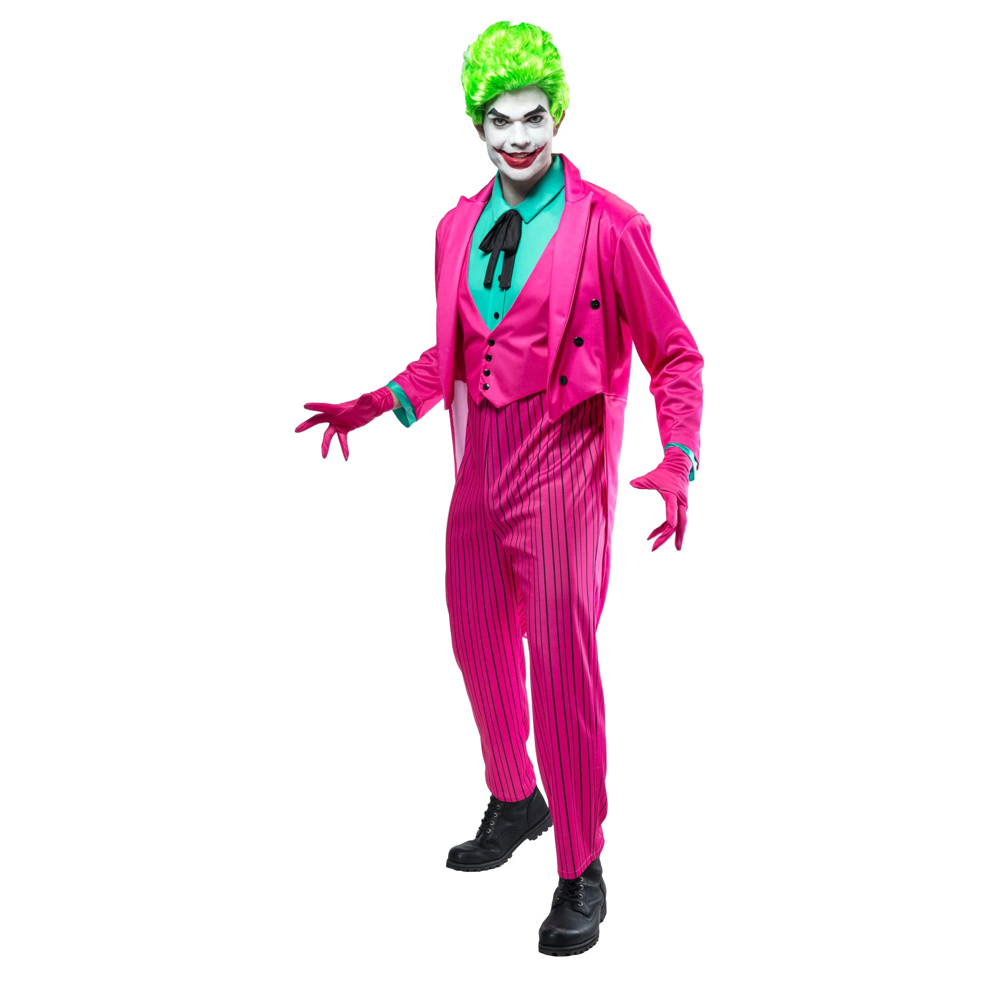 Batman The Joker Deluxe Costume for Adults, Pink Jumpsuit