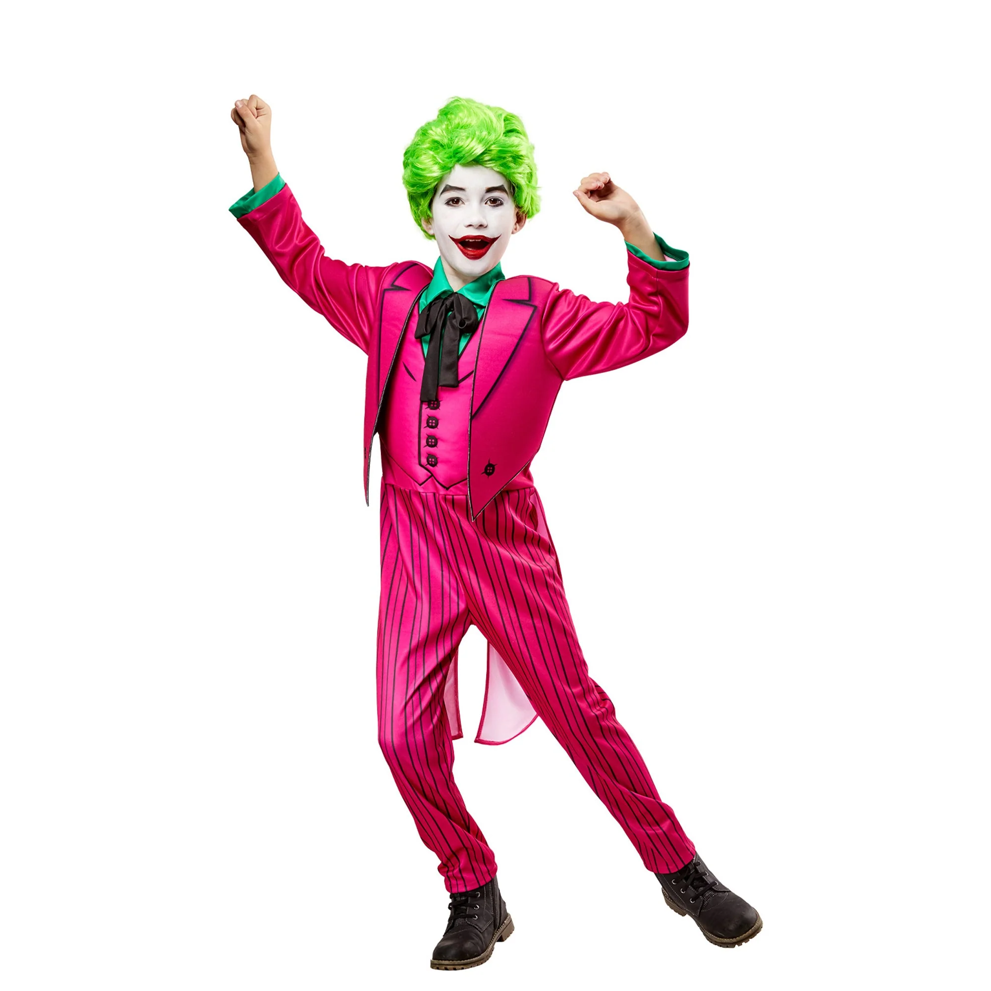 Batman The Joker Deluxe Costume for Kids, Pink Jumpsuit