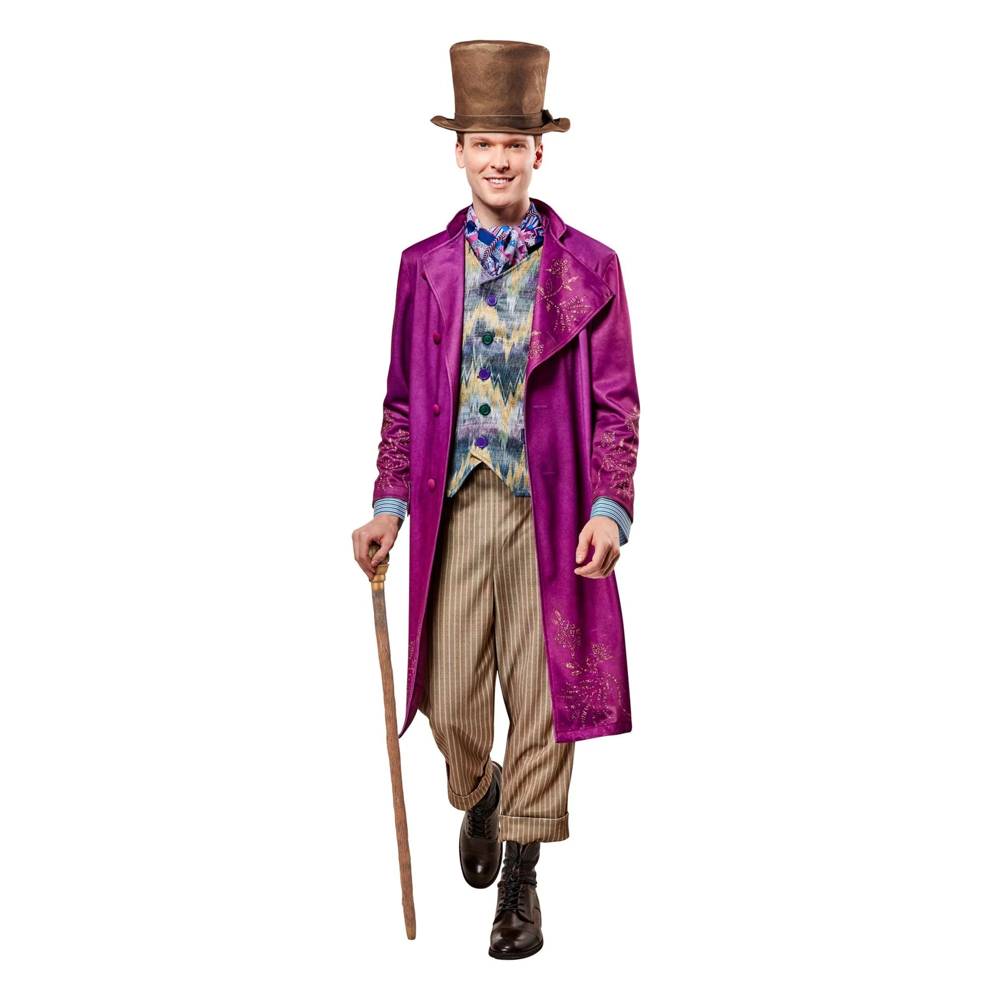 Willy Wonka Deluxe Costume for Adults, Purple Coat