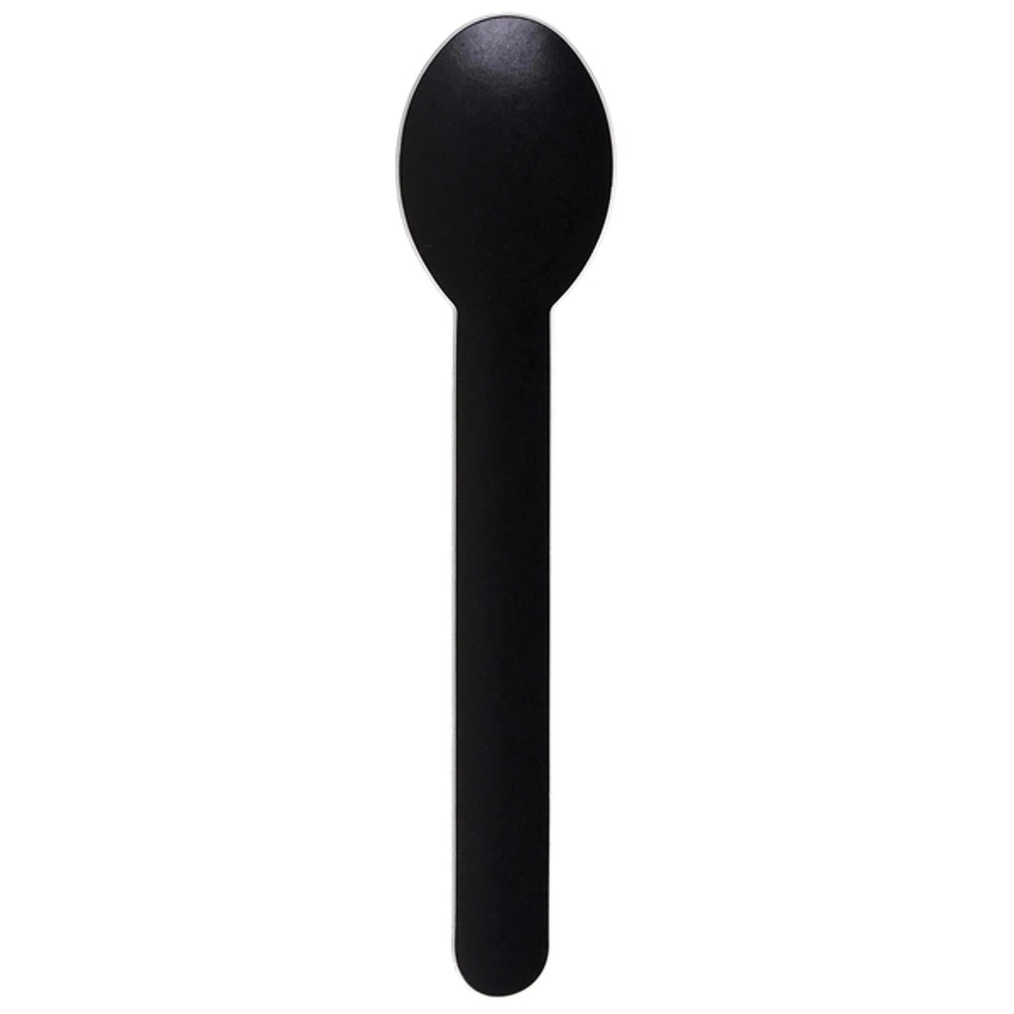 Black ECO Paper Spoons, 10 Count