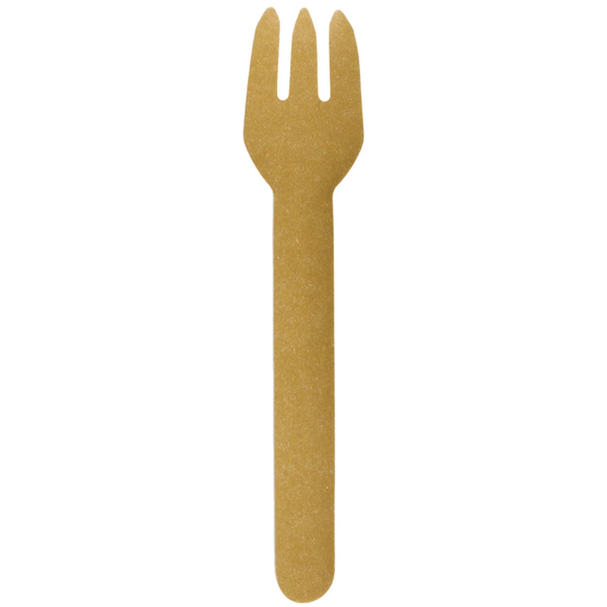 Gold ECO Paper Forks, 10 Count