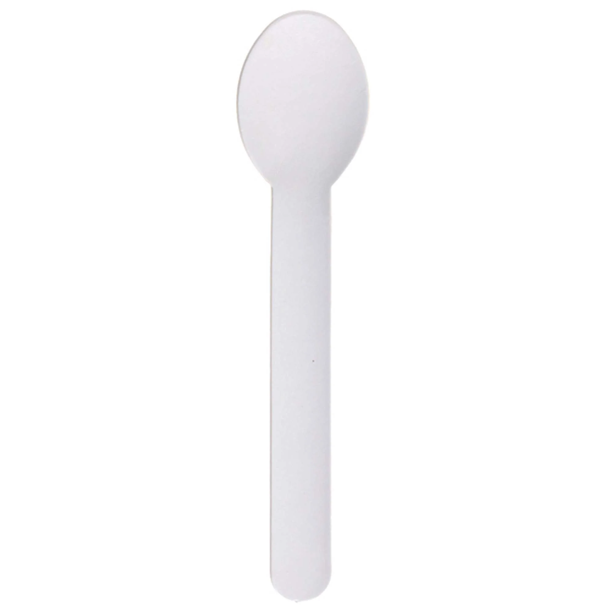 White ECO Paper Spoons, 10 Count