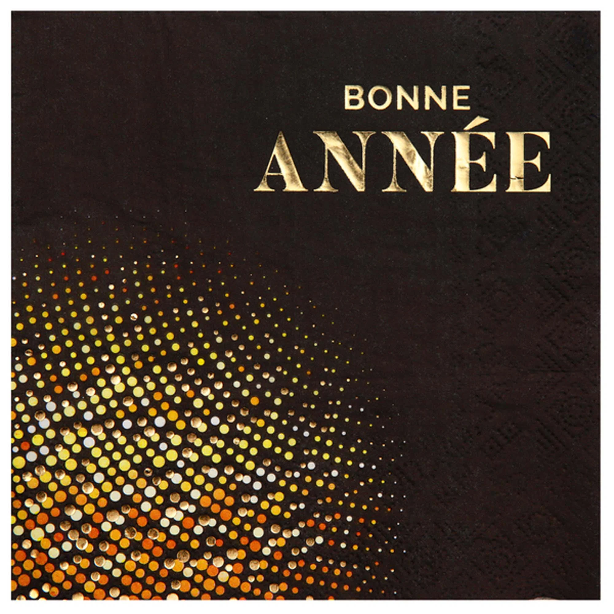 "Bonne Année" Large Lunch Napkins, 20 Count