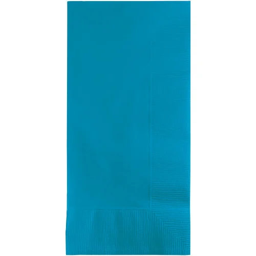 2-Ply Disposable Party Dinner Napkins - 8" - Turquoise Blue - Club Pack of 600