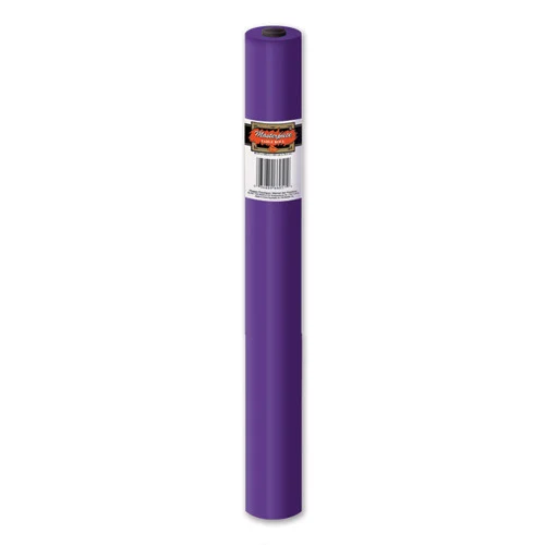100' Dark Purple Disposable Plastic Banquet Party Table Cloth Roll