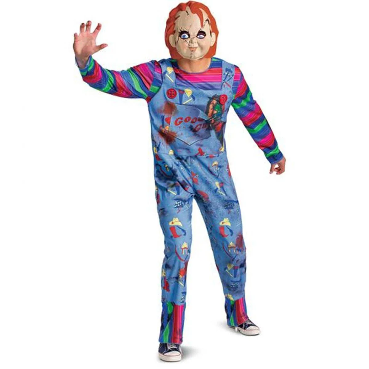 Chucky Deluxe Costume for Adults, Chucky