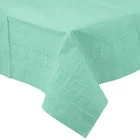 Pack of 6 Mint Green Durable Heavy-Duty Lined Tablecloths 108"
