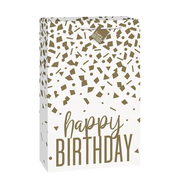 Gold Confetti Birthday Jumbo Gift Bag