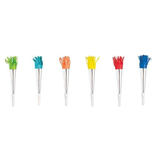 Fringed Party Horn Noisemakers