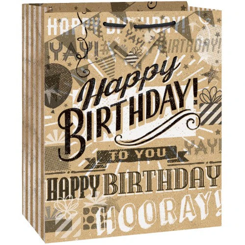 Artistic 'Happy Birthday To You' Gift Bag
