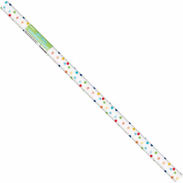 Rainbow Polka Dot Gift Wrap