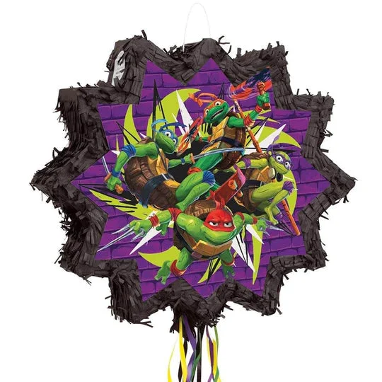 TMNT MUTANT MAYHEM SHAPED DRUM PULL PINATA