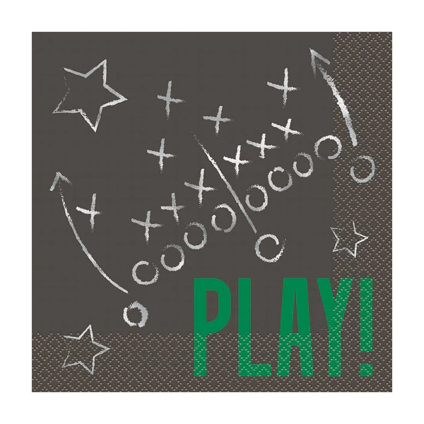 'Play' Kickoff Football Napkins
