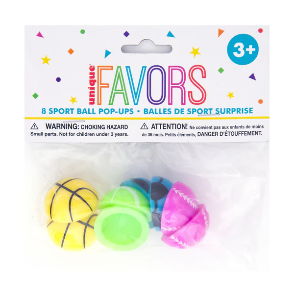 Sports Ball Pop-Ups Favor