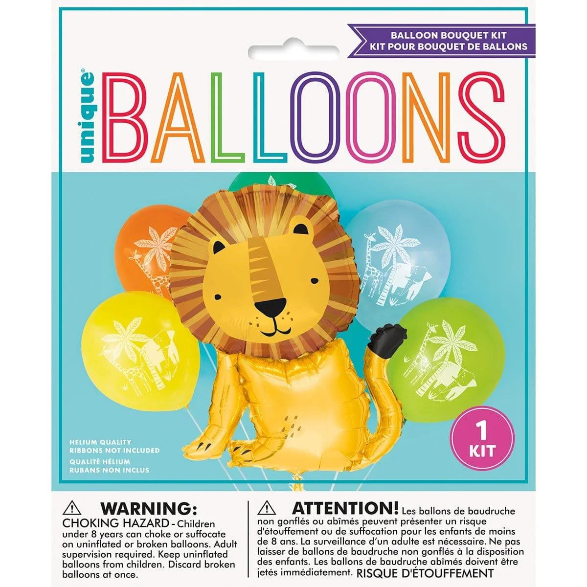 Safari Animals Balloon Bouquet Kit