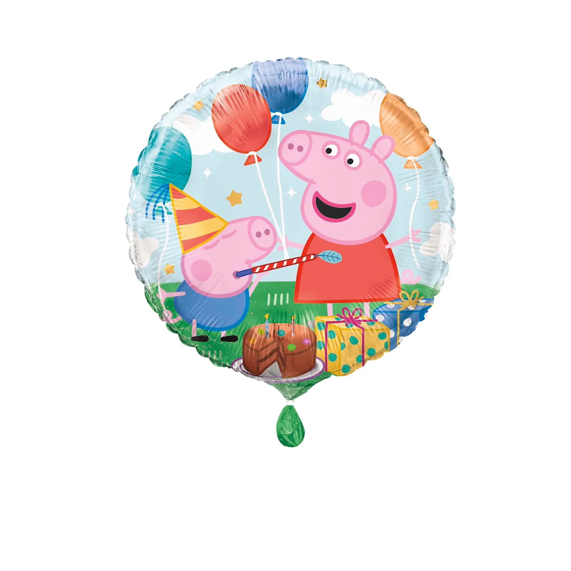 Peppa Pig Birthday Round Foil Balloon, 18 Inches, 1 Count