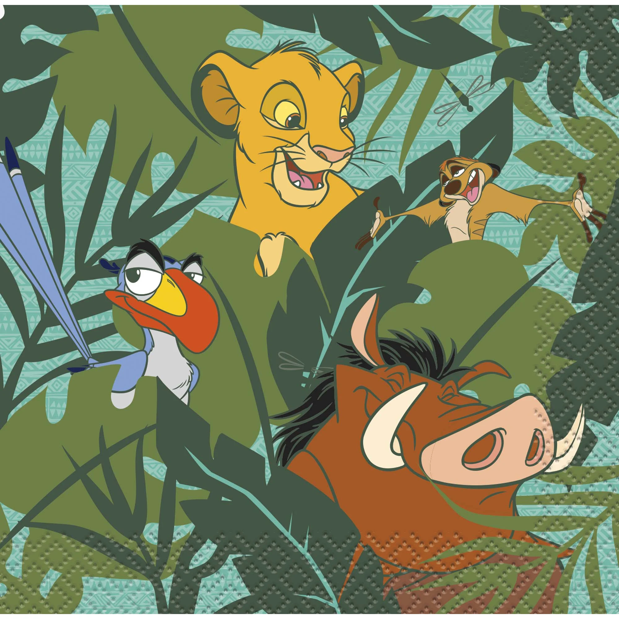Disney Lion King Birthday Small Beverage Napkins, 16 Count