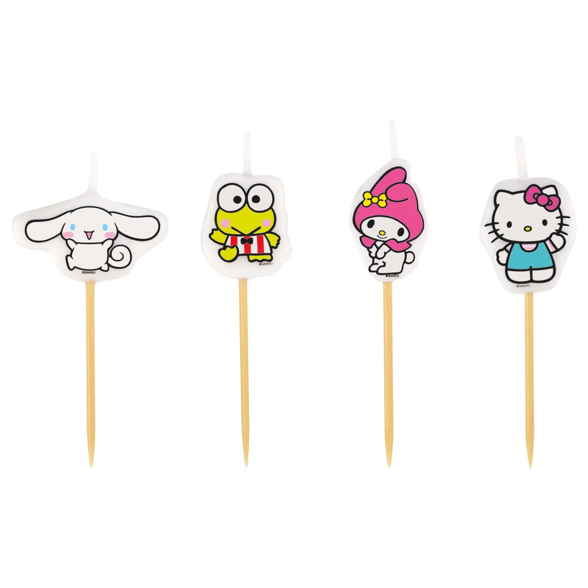 Hello Kitty and Friends Birthday Pick Candles, 4 Count