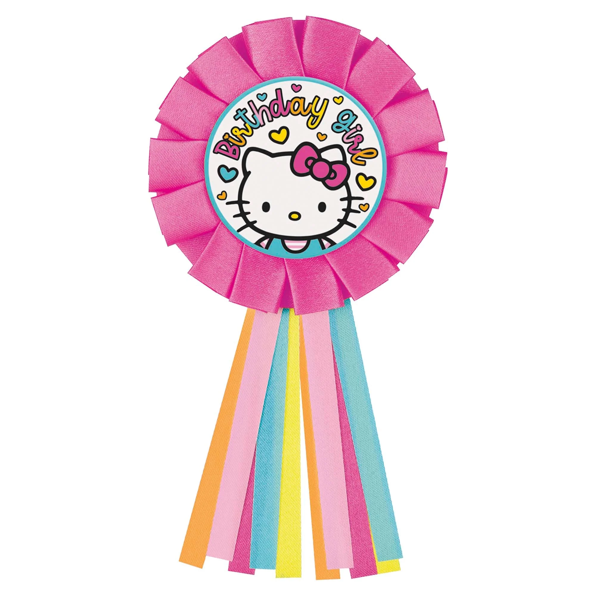 Hello Kitty and Friends Birthday Girl Honor Ribbon, 1 Count