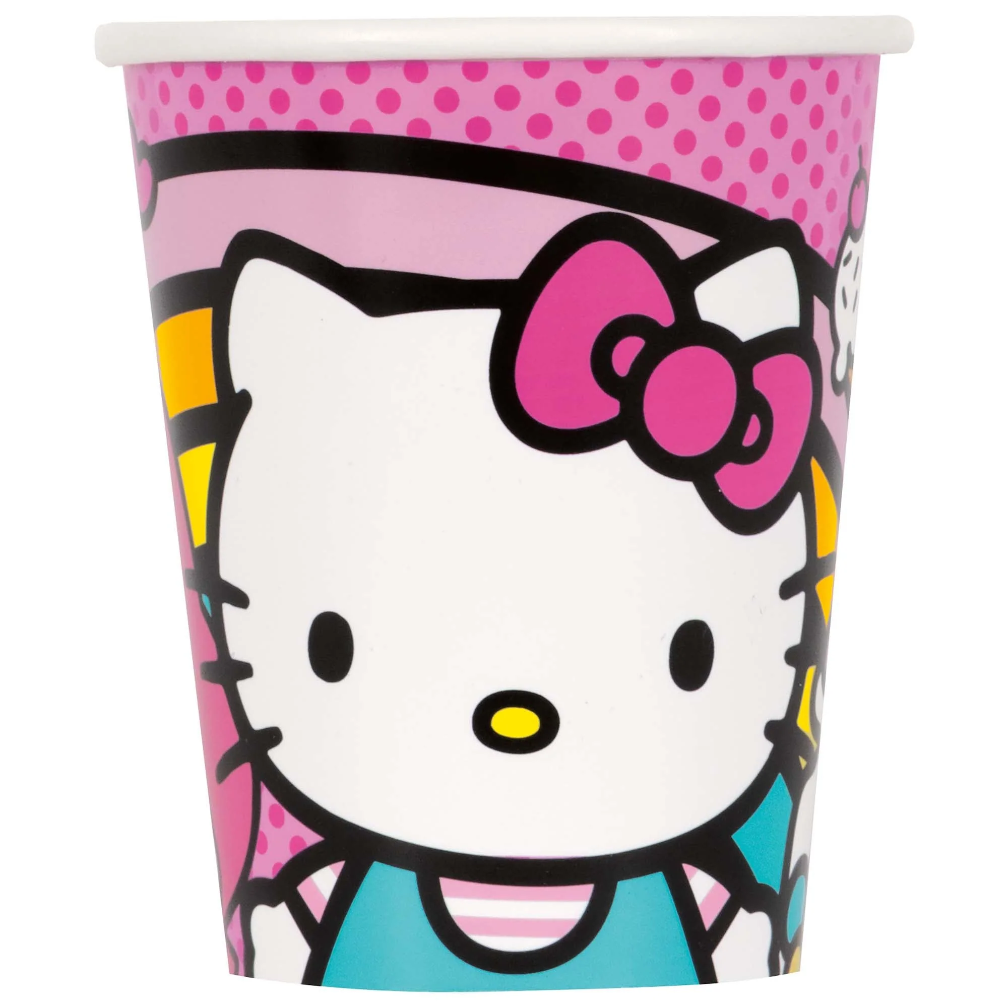 Hello Kitty and Friends Birthday Party Paper Cups, 9 Oz, 8 Count