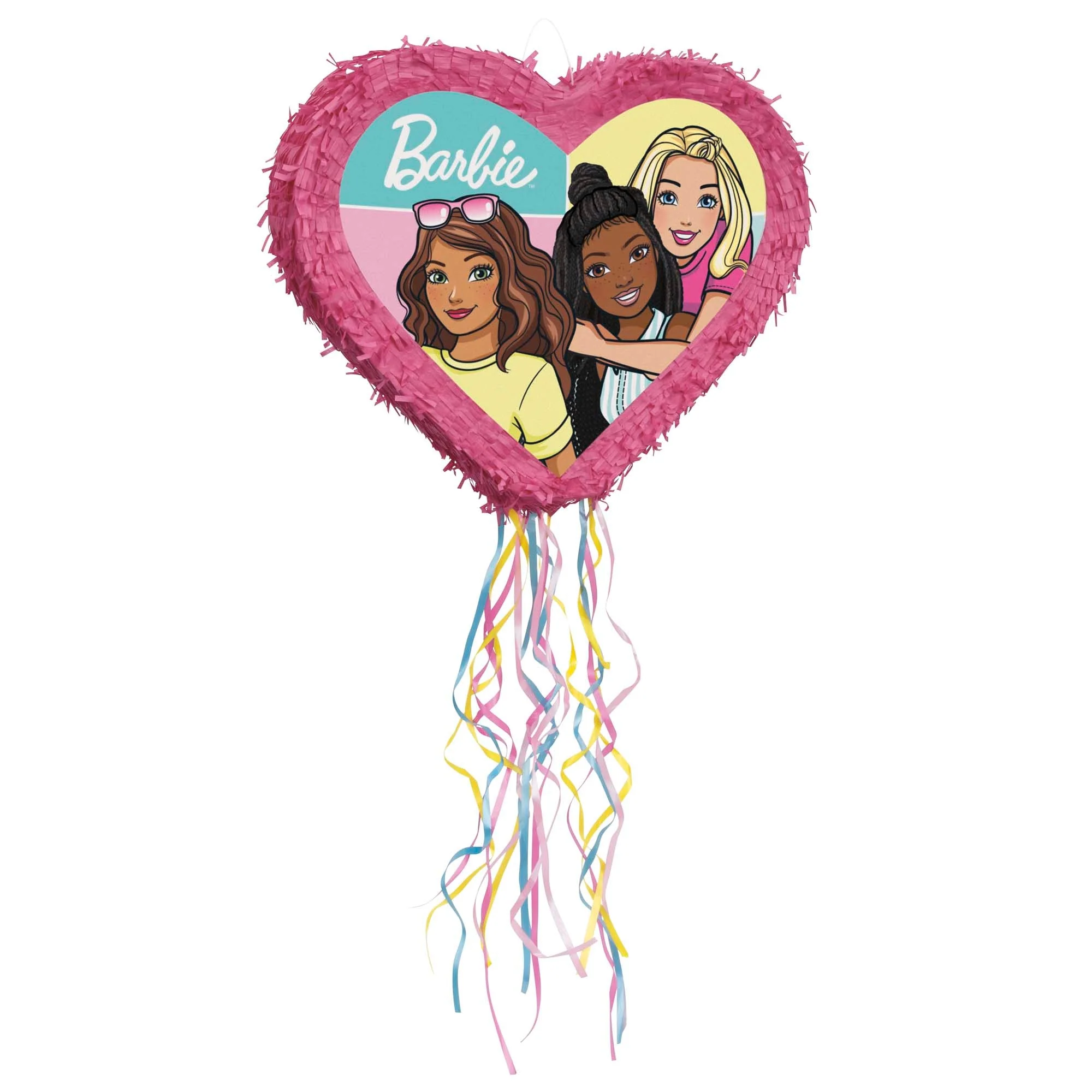Barbie Heart Shaped Piñata, 1 Count