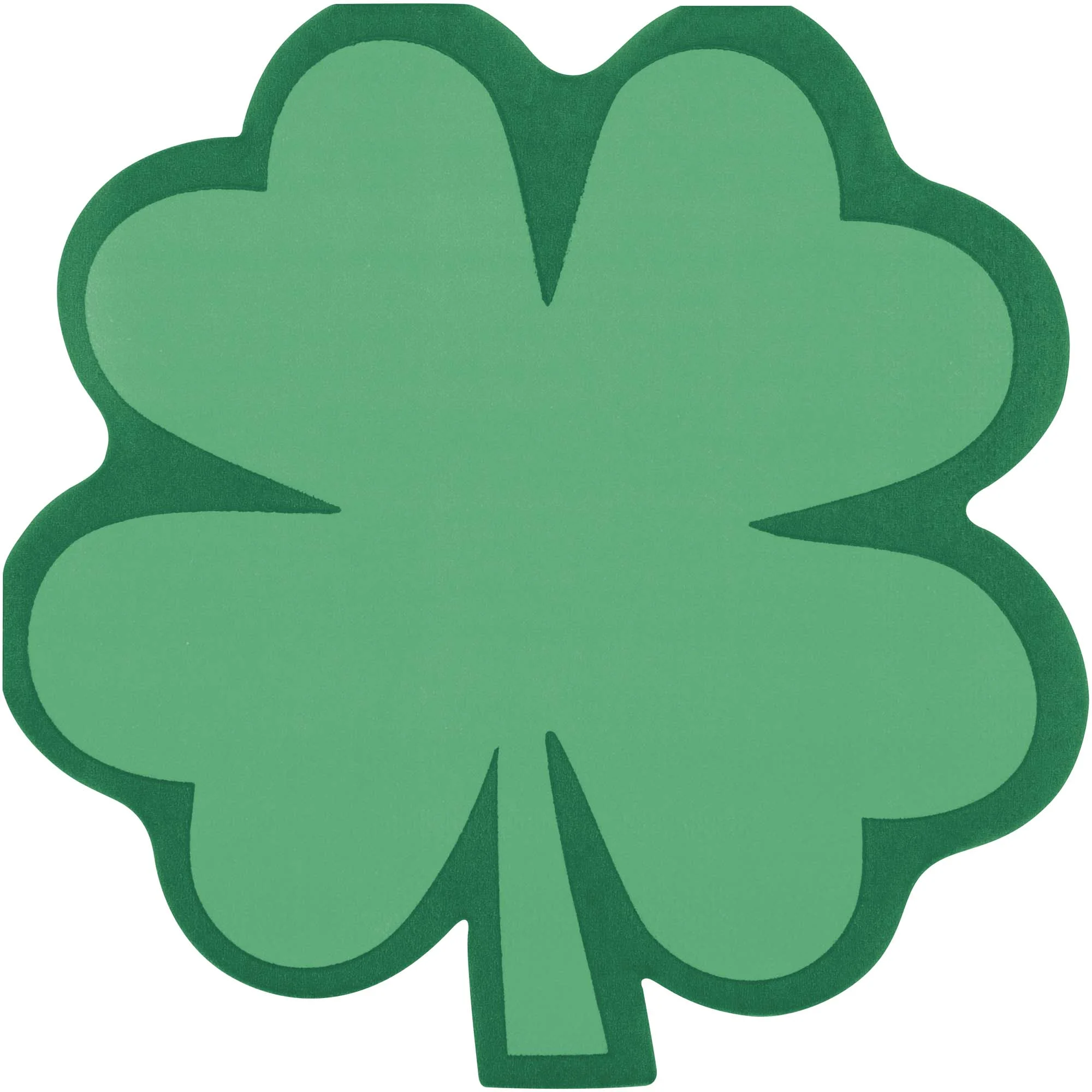 Charming Shamrock Large Clover Shaped Lunch Napkins, 16 Count