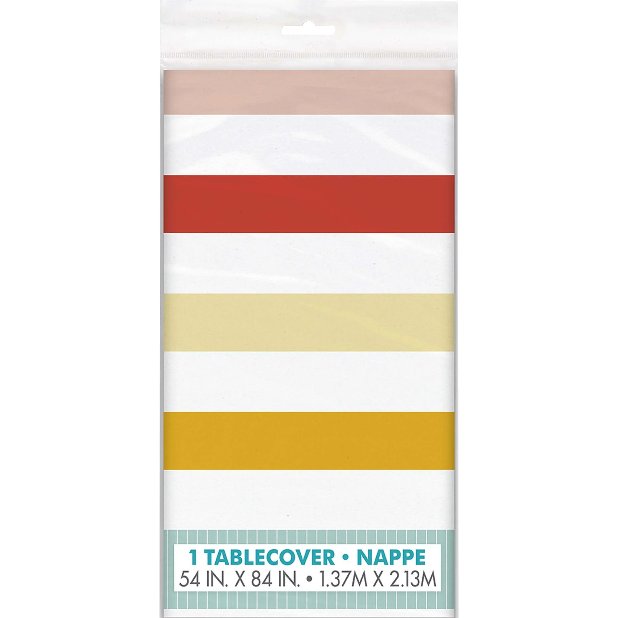 Poolside Summer Plastic Tablecover, 54 x 84 Inches, 1 Count