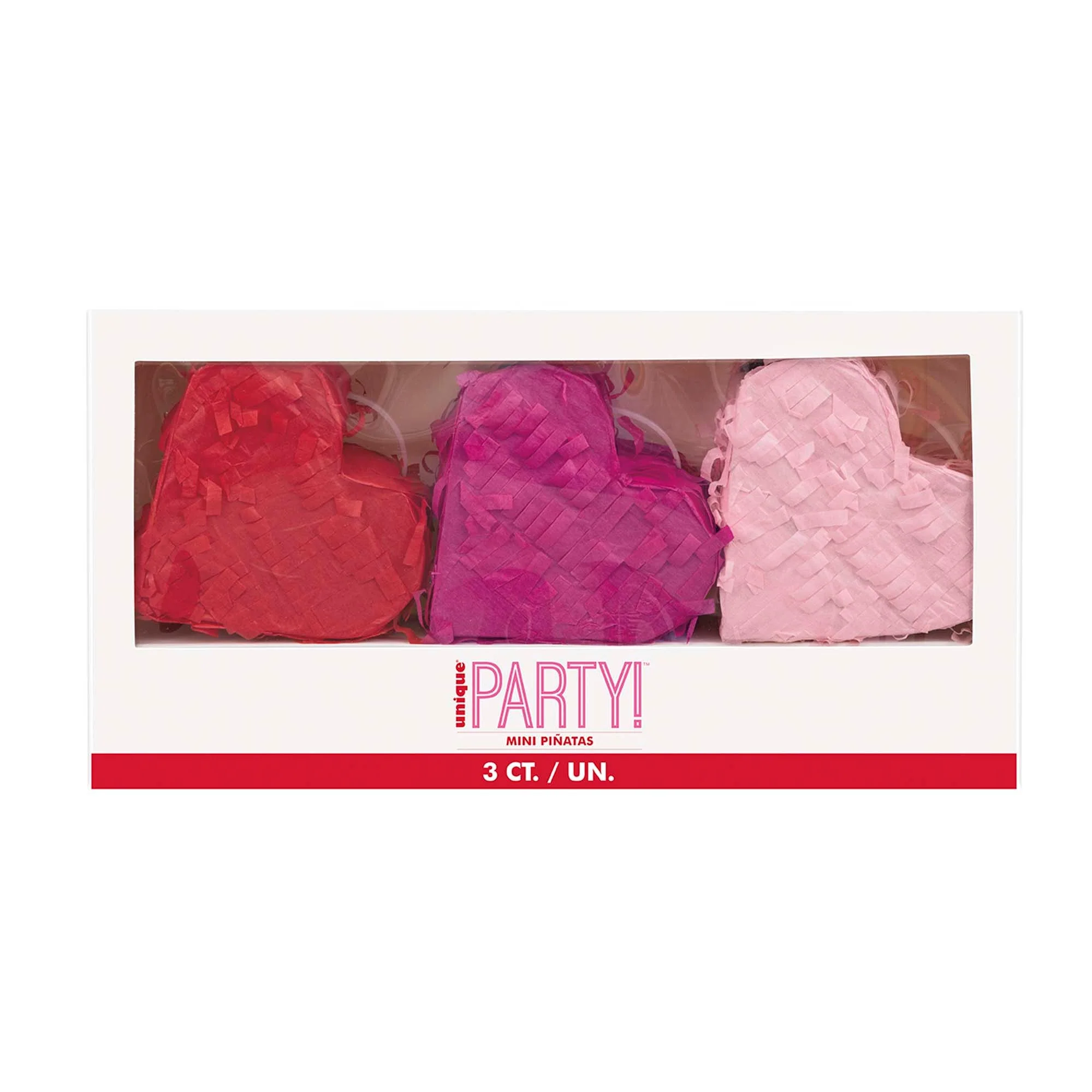 Lovely Galentine Mini Piñatas, 3 Count