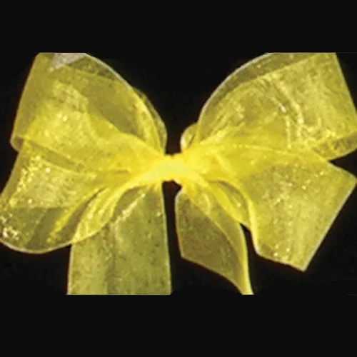 Yellow Solid Organdy Craft Ribbon 4" x 55 Yards